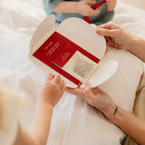 Atelier Bonheur fysieke cadeaubon. Mooie cadeaubon voor pyjama met thee.